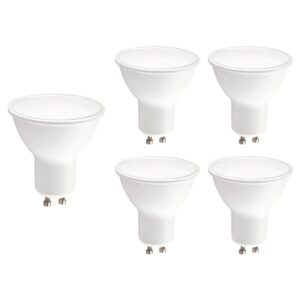 Kobi LED Spot GU10 5W - 400lm - 4000K - 230V - Voor Hal, Werklamp of Badkamerverlichting - GU10 Fitting - 5 stuks
