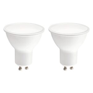 Kobi LED Spot GU10 5W - 400lm - 4000K - 230V - Voor Hal, Werklamp of Badkamerverlichting - GU10 Fitting - 2 stuks