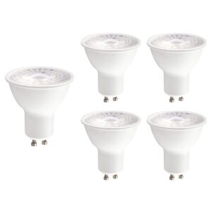 Kobi Premium LED Spot GU10 5W - 450lm - 4000K - 230V - 30.000 Branduren - Voor Werkkamer, Toilet of Badkamer - GU10 Fitting - 5 stuks