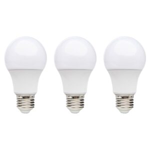 Kobi LED Lamp E27 8.5W - 806lm - 4000K - 230V - Standaardvorm - Voor Kantoor, Keuken of Woonruimte - 3 stuks