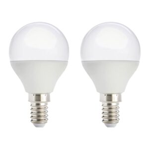 Kobi LED Lamp Mini Bolvorm E14 8.5W - 806lm - 3000K - 230V - Voor Tafellamp, Nachtkastlamp of Compact Armatuur - 2 stuks