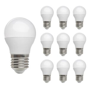 Kobi LED Lamp Mini Bolvorm E27 7W - 600lm - 3000K - 230V - Voor Vintage Armaturen, Badkamer of Eettafel - 10 stuks