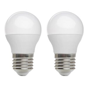Kobi LED Lamp Mini Bolvorm E27 8.5W - 806lm - 4000K - 230V - Voor Woonruimte, Keukenkast of Plafondspot - 2 stuks