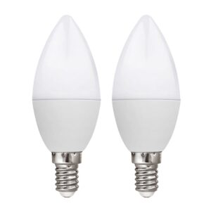 Kobi LED Lamp Kaarsvorm E14 8.5W - 806lm - 3000K - 230V - Voor Wandlamp, Plafondlamp of Bedlamp - 2 stuks