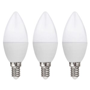 Kobi LED Lamp Kaarsvorm E14 8.5W - 806lm - 4000K - 230V - Voor Hal, Toilet of Spiegelkast - 3 stuks
