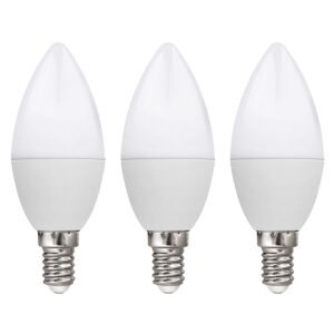 Kobi LED Lamp Kaarsvorm E14 8.5W - 806lm - 6500K - 230V - Voor Technische Ruimtes, Keuken of Werkplek - 3 stuks