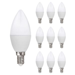 Kobi LED Lamp Kaarsvorm E14 8.5W - 806lm - 6500K - 230V - Voor Technische Ruimtes, Keuken of Werkplek - 10 stuks