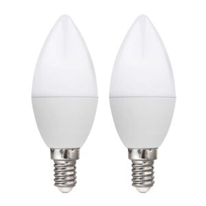 Kobi LED Lamp Kaarsvorm E14 8.5W - 806lm - 6500K - 230V - Voor Technische Ruimtes, Keuken of Werkplek - 2 stuks