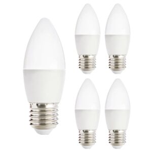 Kobi LED Lamp Kaarsvorm E27 7W - 600lm - 3000K - 230V - Voor Slaapkamer, Eettafel of Gangverlichting - 5 stuks