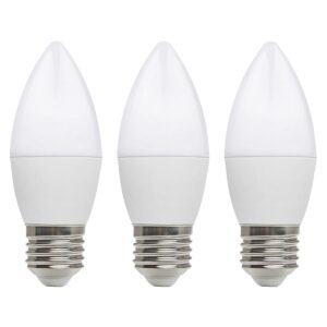 Kobi LED Lamp Kaarsvorm E27 8.5W - 806lm - 6500K - 230V - Voor Opslag, Spiegelkast of Garage - 3 stuks