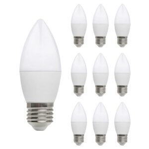Kobi LED Lamp Kaarsvorm E27 8.5W - 806lm - 6500K - 230V - Voor Opslag, Spiegelkast of Garage - 10 stuks