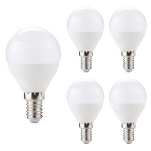 Kobi LED Lamp Mini Bolvorm E14 6W - 470lm - 3000K - 230V - Voor Plafondarmaturen of Kleine Ruimtes - 5 stuks