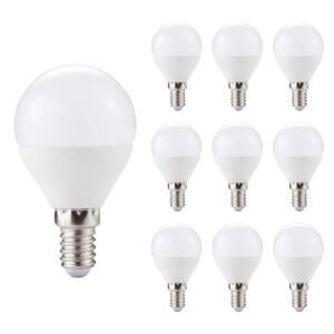 Kobi LED Lamp Mini Bolvorm E14 6W - 470lm - 4000K - 230V - Voor Slaapkamer of Bijkeuken - 10 stuks