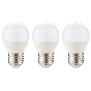 Kobi LED Lamp Mini Bolvorm E27 4.5W - 420lm - 4000K - 230V - Voor Hal, Slaapkamer of Werkruimte - 3 stuks