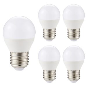 Kobi LED Lamp Mini Bolvorm E27 4.5W - 420lm - 4000K - 230V - Voor Hal, Slaapkamer of Werkruimte - 5 stuks