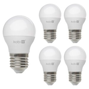Kobi LED Lamp Mini Bolvorm E27 6W - 470lm - 3000K - 230V - Voor Woonkamer, Plafondlamp of Bedlamp - 5 stuks