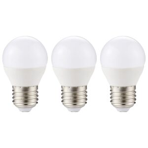 Kobi LED Lamp Mini Bolvorm E27 6W - 470lm - 4000K - 230V - Voor Werkplek of Badkamerlamp - 3 stuks