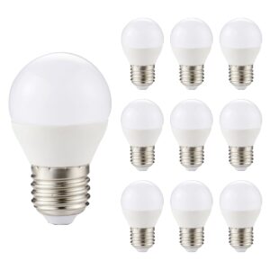 Kobi LED Lamp Mini Bolvorm E27 6W - 470lm - 4000K - 230V - Voor Werkplek of Badkamerlamp - 10 stuks