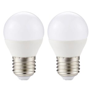 Kobi LED Lamp Mini Bolvorm E27 6W - 470lm - 4000K - 230V - Voor Werkplek of Badkamerlamp - 2 stuks