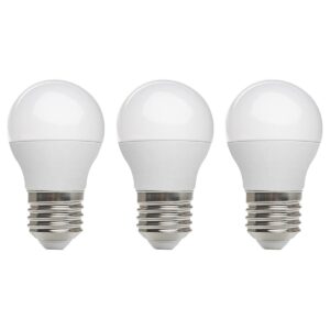 Kobi LED Lamp Mini Bolvorm E27 6W - 470lm - 6000K - 230V - Voor Technische Verlichting en Opslagruimtes - 3 stuks