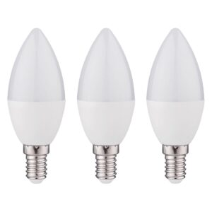 Kobi LED Lamp E14 1.5W - 150lm - 6000K - 230V - Voor Technische Verlichting of Nachtlamp - Kaarsvorm - 3 stuks