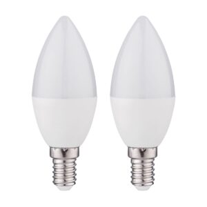 Kobi LED Lamp E14 6W - 470lm - 6000K - 230V - Voor Werkplek, Spiegelverlichting of Opslag - Kaarsvorm - 3 stuks
