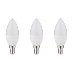 Kobi LED Lamp E14 6W - 470lm - 6000K - 230V - Voor Werkplek, Spiegelverlichting of Opslag - Kaarsvorm - 5 stuks