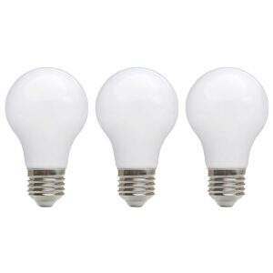 Kobi LED Filamentlamp E27 7W - 780lm - 4000K - 230V - Melkglas - 15.000 Branduren - 360° - Voor Woonkamer, Keuken of Bureau - 3 stuks