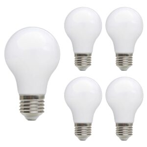 Kobi LED Filamentlamp E27 7W - 780lm - 4000K - 230V - Melkglas - 15.000 Branduren - 360° - Voor Woonkamer, Keuken of Bureau - 5 stuks