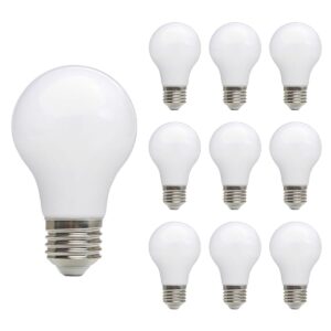Kobi LED Filamentlamp E27 7W - 780lm - 4000K - 230V - Melkglas - 15.000 Branduren - 360° - Voor Woonkamer, Keuken of Bureau - 10 stuks