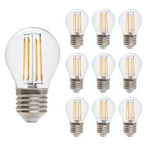 Kobi LED Filamentlamp E27 4W - 470lm - 3000K - 360° Licht - 230V - Kaarsvorm - Voor Woonruimte, Bedlamp of Vintage Armaturen - 10 stuks