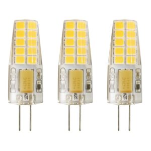 Kobi LED Lamp G4 2W - 230lm - 3000K - 12V - Voor Vitrines, Camper of Meubelarmatuur - G4 Insteeklampje - 3 stuks