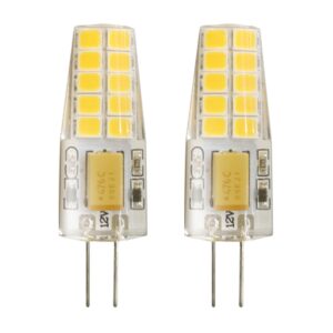 Kobi LED Lamp G4 2W - 230lm - 3000K - 12V - Voor Vitrines, Camper of Meubelarmatuur - G4 Insteeklampje - 2 stuks