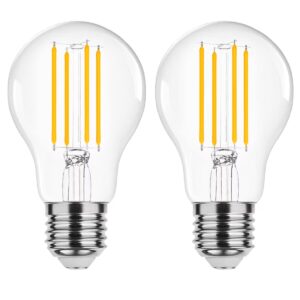 Modee E27 LED Lamp 11.2W - 1521lm - 2700K - Warm Wit - LED Filament Globe A60 - Vervangt 100W Halogeen Gloeilamp - 2 stuks