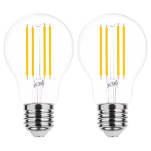 Modee E27 LED Lamp 4.2W - 470lm - 2700K - Warm Wit - LED Filament Globe A60 - Vervangt 40W Halogeen Gloeilamp - 2 stuks