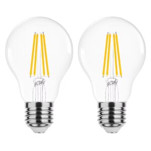 Modee E27 LED Lamp 4W - 470lm - 4000K - Neutraal Wit - LED Filament Globe A60 - Vervangt 40W Halogeen Gloeilamp - 2 stuks