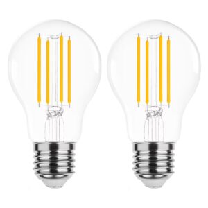 Modee E27 LED Lamp 7W - 806lm - 2700K - Warm Wit - LED Filament Globe A60 - Vervangt 60W Halogeen Gloeilamp - 2 stuks