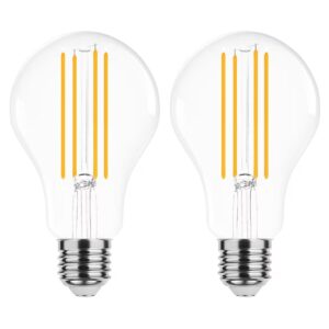 Modee E27 LED Lamp 17W - 2452lm - 2700K - Warm Wit - LED Filament Globe A70 - Vervangt 150W Halogeen Gloeilamp - 2 stuks