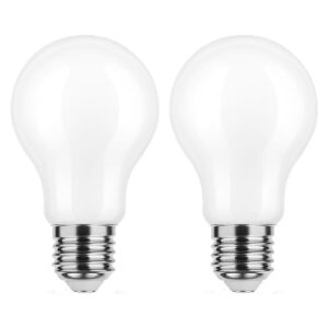 Modee E27 LED Lamp 8W - 1055lm - 2700K - Warm Wit - LED Filament Melkglas Globe A60 - Vervangt 75W Halogeen Gloeilamp - 2 stuks