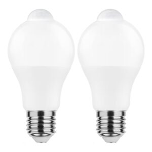 Modee Smart E27 LED Lamp 8.8W Bewegingssensor - 806lm - 4000K - Neutraal Wit - Globe A60 - Vervangt 60W Halogeen Gloeilamp - 2 stuks