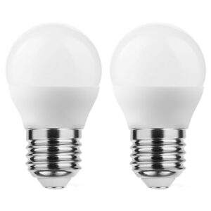 Technik E27 LED Lamp 4.9W - 470lm - 4000K - Neutraal Wit - LED Globe Mini P45 - Vervangt 40W Halogeen Gloeilamp - 2 stuks