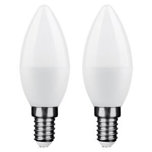 Modee E14 LED Lamp 6W - 550lm - 4000K - Neutraal Wit - LED Kaarslamp C37 - Vervangt 45W Gloeilamp - 2 stuks