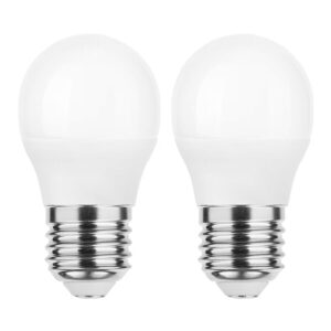 Modee E27 LED Filament Lamp 4.9W - 470lm - 6000K - Daglicht Wit - LED Kogellamp G45 - Vervangt 40W Gloeilamp - 2 stuks