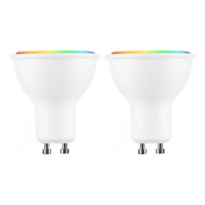 Modee Smart GU10 LED Spot 2.9W - 250lm - 4000K - RGB+W - Afstandsbediening - Vervangt 25W Gloeilamp - 2 stuks