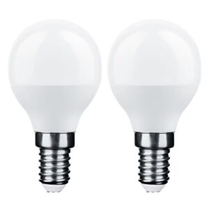 Technik E14 LED Lamp 6W - 490lm - 6000K - Daglicht Wit - LED Kogellamp G45 - Vervangt 45W Gloeilamp - 2 stuks