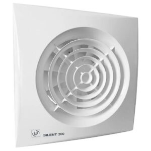 Soler & Palau Silent-200 Badkamer-/Toiletventilator - 230V AC - 16W - 180 m³/h - 33dB - IP45 - SILENT-200CRZ