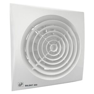 Soler & Palau Silent-300 Badkamer-/Toiletventilator met Timer - 230V AC - 29W - 260 m³/h - 32dB - IP45 - SILENT-300CRZ