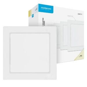 Modee LED Paneel Vierkant Opbouw - 18W - 1980lm - 21.4x3.1cm - 4000K - Neutraal Wit - Voor Vergaderruimte, Kantoor of Werkplaats - 4 stuks