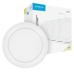 Modee LED Paneel Rond Opbouw - 24W - 2640lm - 21.5x3cm - 4000K - Neutraal Wit - Voor Kantoor, Winkel of Werkruimte - 4 stuks