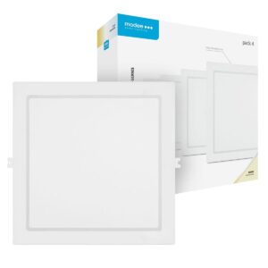 Modee LED Paneel Vierkant Inbouw - 24W - 2640lm - 29.3x2.8cm - 4000K - Neutraal Wit - Voor Kantoor, Winkel of Werkruimte - 4 stuks